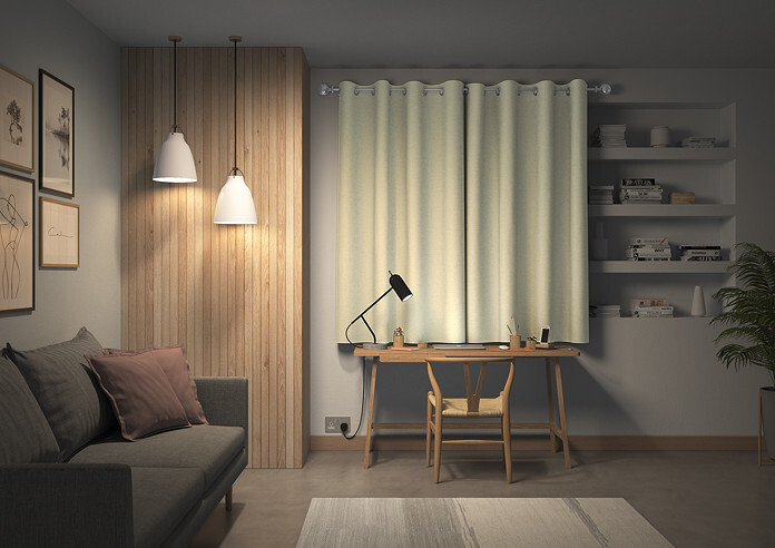 Faux Silk, Natural - Made to Measure Curtains - Image 7